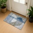 thumbnail image 1 of Addison Rugs Mayfield Premium Machine Washable Transitional Geometric Denim Rectangle Rug, 1'8" x 2'6", 1 of 6