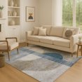 thumbnail image 1 of Addison Rugs Mayfield Premium Machine Washable Transitional Geometric Denim Rectangle Rug, 10' x 14', 1 of 7
