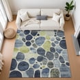 thumbnail image 1 of Addison Rugs Mayfield Premium Machine Washable Transitional Geometric Denim Rectangle Rug, 2'6" x 3'10", 1 of 7