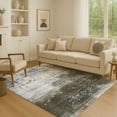 thumbnail image 1 of Addison Rugs Mayfield Premium Machine Washable Transitional Geometric Denim Rectangle Rug, 8' x 10', 1 of 7