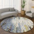 thumbnail image 1 of Addison Rugs Mayfield Premium Machine Washable Transitional Geometric Denim Round Rug, 8' x 8', 1 of 6