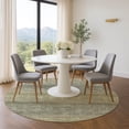 thumbnail image 1 of Addison Rugs Mayfield Premium Machine Washable Transitional Geometric Fern Round Rug, 8' x 8', 1 of 6