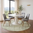 thumbnail image 1 of Addison Rugs Mayfield Premium Machine Washable Transitional Geometric Fern Round Rug, 8' x 8', 1 of 6
