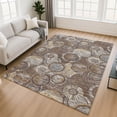 thumbnail image 1 of Addison Rugs Mayfield Premium Machine Washable Transitional Geometric Fudge Rectangle Rug, 3' x 5', 1 of 6