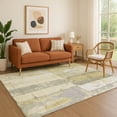 thumbnail image 1 of Addison Rugs Mayfield Premium Machine Washable Transitional Geometric Gold Rectangle Rug, 2'6" x 3'10", 1 of 7
