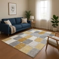 thumbnail image 1 of Addison Rugs Mayfield Premium Machine Washable Transitional Geometric Gold Rectangle Rug, 2'6" x 3'10", 1 of 7