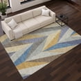 thumbnail image 1 of Addison Rugs Mayfield Premium Machine Washable Transitional Geometric Gold Rectangle Rug, 8' x 10', 1 of 6