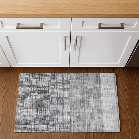 Addison Rugs Mayfield Premium Machine Washable Transitional Geometric Gray Rectangle Rug, 1'8" x 2'6"