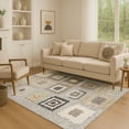 thumbnail image 1 of Addison Rugs Mayfield Premium Machine Washable Transitional Geometric Gray Rectangle Rug, 3' x 5', 1 of 7