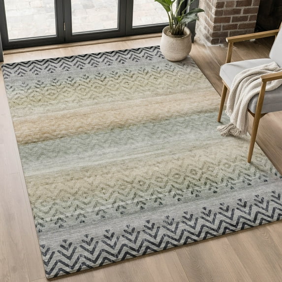 Addison Rugs Mayfield Premium Machine Washable Transitional Geometric Gray Rectangle Rug, 9' X 12' Machine Washable Transitional Geometric Gray Oversized Sherpa Throw Blanket