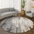 thumbnail image 1 of Addison Rugs Mayfield Premium Machine Washable Transitional Geometric Gray Round Rug, 8' x 8', 1 of 6