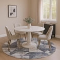 thumbnail image 1 of Addison Rugs Mayfield Premium Machine Washable Transitional Geometric Gray Round Rug, 8' x 8', 1 of 6