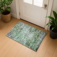 thumbnail image 1 of Addison Rugs Mayfield Premium Machine Washable Transitional Geometric Green Rectangle Rug, 1'8" x 2'6", 1 of 6