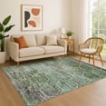 thumbnail image 1 of Addison Rugs Mayfield Premium Machine Washable Transitional Geometric Green Rectangle Rug, 2'6" x 3'10", 1 of 7