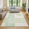 thumbnail image 1 of Addison Rugs Mayfield Premium Machine Washable Transitional Geometric Green Rectangle Rug, 9' x 12', 1 of 6