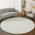 thumbnail image 1 of Addison Rugs Mayfield Premium Machine Washable Transitional Geometric Green Round Rug, 8' x 8', 1 of 6