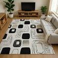 thumbnail image 1 of Addison Rugs Mayfield Premium Machine Washable Transitional Geometric Ivory Rectangle Rug, 3' x 5', 1 of 7