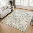 thumbnail image 1 of Addison Rugs Mayfield Premium Machine Washable Transitional Geometric Ivory Rectangle Rug, 8' x 10', 1 of 6