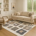 thumbnail image 1 of Addison Rugs Mayfield Premium Machine Washable Transitional Geometric Ivory Rectangle Rug, 8' x 10', 1 of 7