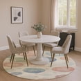 thumbnail image 1 of Addison Rugs Mayfield Premium Machine Washable Transitional Geometric Ivory Round Rug, 8' x 8', 1 of 6