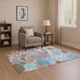 thumbnail image 1 of Addison Rugs Mayfield Premium Machine Washable Transitional Geometric Khaki Rectangle Rug, 3' x 5', 1 of 7