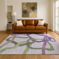 thumbnail image 1 of Addison Rugs Mayfield Premium Machine Washable Transitional Geometric Lavender Rectangle Rug, 10' x 14', 1 of 6