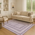 thumbnail image 1 of Addison Rugs Mayfield Premium Machine Washable Transitional Geometric Lavender Rectangle Rug, 3' x 5', 1 of 7