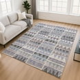 thumbnail image 1 of Addison Rugs Mayfield Premium Machine Washable Transitional Geometric Lavender Rectangle Rug, 8' x 10', 1 of 6
