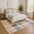 thumbnail image 1 of Addison Rugs Mayfield Premium Machine Washable Transitional Geometric Linen Rectangle Rug, 2'6" x 3'10", 1 of 7