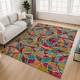 thumbnail image 1 of Addison Rugs Mayfield Premium Machine Washable Transitional Geometric Merlot Rectangle Rug, 9' x 12', 1 of 6