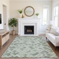 thumbnail image 1 of Addison Rugs Mayfield Premium Machine Washable Transitional Geometric Mint Rectangle Rug, 3' x 5', 1 of 7