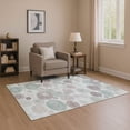 thumbnail image 1 of Addison Rugs Mayfield Premium Machine Washable Transitional Geometric Mint Rectangle Rug, 5' x 7'6", 1 of 7