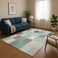 thumbnail image 1 of Addison Rugs Mayfield Premium Machine Washable Transitional Geometric Mint Rectangle Rug, 9' x 12', 1 of 7