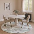 thumbnail image 1 of Addison Rugs Mayfield Premium Machine Washable Transitional Geometric Mint Round Rug, 8' x 8', 1 of 6