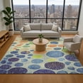 thumbnail image 1 of Addison Rugs Mayfield Premium Machine Washable Transitional Geometric Navy Rectangle Rug, 10' x 14', 1 of 6