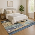 thumbnail image 1 of Addison Rugs Mayfield Premium Machine Washable Transitional Geometric Navy Rectangle Rug, 3' x 5', 1 of 7