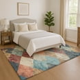 thumbnail image 1 of Addison Rugs Mayfield Premium Machine Washable Transitional Geometric Navy Rectangle Rug, 8' x 10', 1 of 7