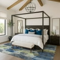 thumbnail image 1 of Addison Rugs Mayfield Premium Machine Washable Transitional Geometric Navy Rectangle Rug, 9' x 12', 1 of 7