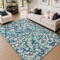 thumbnail image 1 of Addison Rugs Mayfield Premium Machine Washable Transitional Geometric Navy Rectangle Rug, 9' x 12', 1 of 9