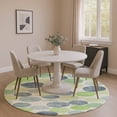 thumbnail image 1 of Addison Rugs Mayfield Premium Machine Washable Transitional Geometric Navy Round Rug, 8' x 8', 1 of 6