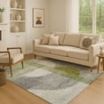 thumbnail image 1 of Addison Rugs Mayfield Premium Machine Washable Transitional Geometric Olive Rectangle Rug, 8' x 10', 1 of 7