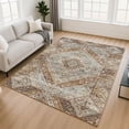 thumbnail image 1 of Addison Rugs Mayfield Premium Machine Washable Transitional Geometric Paprika Rectangle Rug, 9' x 12', 1 of 6