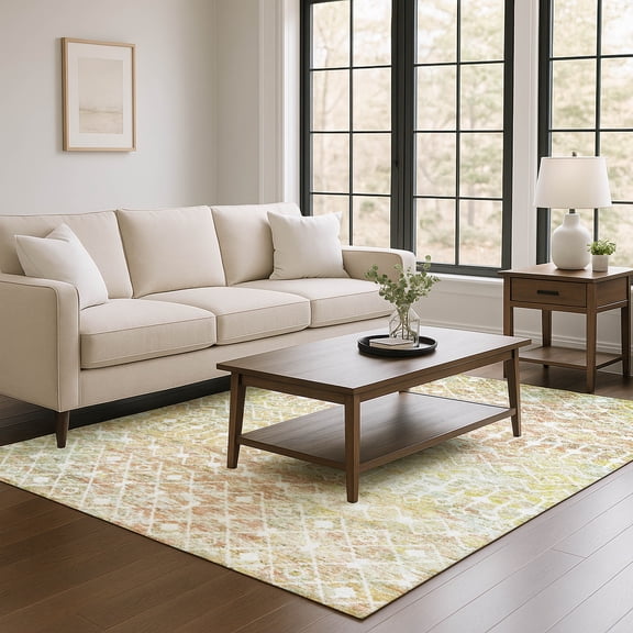Addison Rugs Mayfield Premium Machine Washable Transitional Geometric Peach Rectangle Rug, 8' X 10' Machine Washable Transitional Geometric Peach Oversized Sherpa Throw Blanket