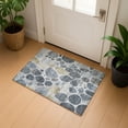 thumbnail image 1 of Addison Rugs Mayfield Premium Machine Washable Transitional Geometric Pewter Rectangle Rug, 1'8" x 2'6", 1 of 6
