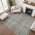 thumbnail image 1 of Addison Rugs Mayfield Premium Machine Washable Transitional Geometric Pewter Rectangle Rug, 5' x 7'6", 1 of 7