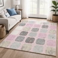 thumbnail image 1 of Addison Rugs Mayfield Premium Machine Washable Transitional Geometric Pink Rectangle Rug, 10' x 14', 1 of 6