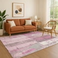thumbnail image 1 of Addison Rugs Mayfield Premium Machine Washable Transitional Geometric Pink Rectangle Rug, 2'6" x 3'10", 1 of 7