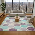 thumbnail image 1 of Addison Rugs Mayfield Premium Machine Washable Transitional Geometric Plum Rectangle Rug, 10' x 14', 1 of 7