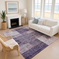 thumbnail image 1 of Addison Rugs Mayfield Premium Machine Washable Transitional Geometric Plum Rectangle Rug, 8' x 10', 1 of 6