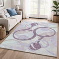 thumbnail image 1 of Addison Rugs Mayfield Premium Machine Washable Transitional Geometric Plum Rectangle Rug, 9' x 12', 1 of 6